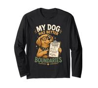 Mi Perro Tiene Mejores Limites Amantes Mascotas Manga Larga