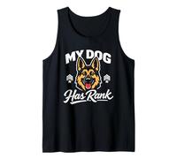 Mi Perro Tiene Rango: Divertido Dicho Pastor alemán Camiseta sin Mangas