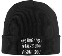 Mi Perro Y Yo Hablamos Mal De Ti. Beanie Generisch Gorro Invierno Elástico Skullcap para Correr Ciclismo Hombre