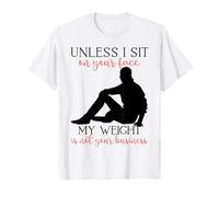 Mi Peso no es tu Negocio Hombre sarcástico Yoga Zen Hombres Fit Camiseta