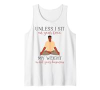 Mi Peso no es tu Negocio Hombre sarcástico Yoga Zen Hombres Fit Camiseta sin Mangas