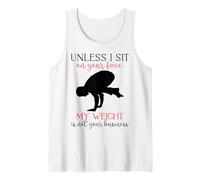 Mi Peso no es tu Negocio Hombre sarcástico Yoga Zen Hombres Fit Camiseta sin Mangas