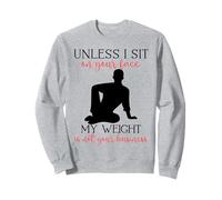 Mi Peso no es tu Negocio Hombre sarcástico Yoga Zen Hombres Fit Sudadera