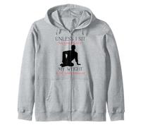 Mi Peso no es tu Negocio Hombre sarcástico Yoga Zen Hombres Fit Sudadera con Capucha