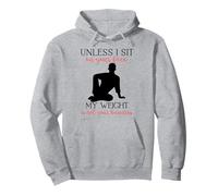 Mi Peso no es tu Negocio Hombre sarcástico Yoga Zen Hombres Fit Sudadera con Capucha