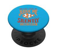 Mi pez me juzga en Silencio, constantemente PopSockets PopGrip Adhesivo