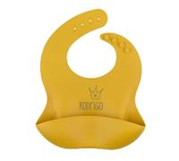 Mi Pipo - Babero Silicona Bebe Personalizado Mostaza con Nombre