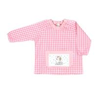 Mi Pipo - Babi Escolar Infantil Con Nombre Personalizado - Unicornio Rosa | Baby Guarderia de Tejido Popelín y Bolsillo Delantero | Bata Escolar Talla 2-3 Años | Diseño Funcional y Fácil de Lavar