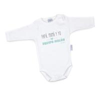 Mi Pipo - Body Bebe Personalizado Equipo Molón | 100% Algodón | Manga Corta o Larga | Body Recién Nacido | Regalos Bebe Personalizados | Fabricado en España
