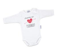 Mi Pipo - Body Bebe Personalizado Mis Padrinos | 100% Algodón | Manga Corta o Larga | Body Recién Nacido | Regalos Bebe Personalizados | Fabricado en España
