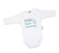 Mi Pipo - Body Bebe Personalizado Paciencia, Papás Primerizos | 100% Algodón | Manga Corta o Larga | Body Recién Nacido | Regalos Bebe Personalizados | Fabricado en España