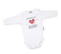 Mi Pipo - Body Bebe Personalizado Ser Mi Madrina | 100% Algodón | Manga Corta o Larga | Body Recién Nacido | Regalos Bebe Personalizados | Fabricado en España
