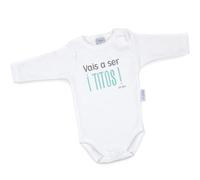Mi Pipo - Body Bebe Personalizado Vais a Ser Tíos | 100% Algodón | Manga Corta o Larga | Body Recién Nacido | Regalos Bebe Personalizados | Fabricado en España