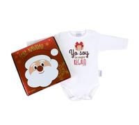 Mi Pipo - Body Navidad Bebe Divertido - Yo soy tu Mejor Regalo | Body Bebe Recien Nacido 100% Algodón, Extrasuave, Cómodo, Ajustable | Talla 6 Meses, Manga Corta o Larga | Regalo Ideal para Navidad
