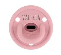 Mi Pipo - Chupete Personalizado Gummy | Chupete Bebe Silicona, Tetina Fisiologica, 0-36 Meses | Personalizado con Nombre, Suave, Cómodo | Seguro, Libre de BPA, Fácil de Limpiar | Color Rosa Blush