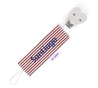 Mi Pipo - Chupetero Personalizado con Nombre - Rayitas Corazón Blanco | Chupetero Bebe Personalizada| Libre de BPA, Cómodo, Seguro y Apto para +0 Meses | Limpieza Fácil | Regalo Bebe Recién Nacido