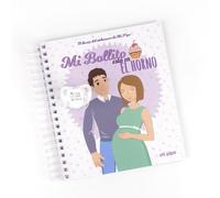 Mi Pipo - Diario Embarazo + Chupete Bebe | Libro de Recuerdos para Futuras Mamás con Espacios para Fotos, Ecografías y Notas | 44 Páginas | Incluye Chupete Classic de Regalo y Bolsa de Organza