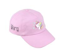 Mi Pipo - Gorra Infantil Personalizada Unicornio Rosa | Gorra Niño y Niña con Nombre Bordado, Algodón 100% | Talla Única y Ajustable | Diseño Transpirable y Ligero para Verano