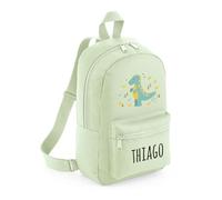 Mi Pipo - Mochila Personalizada Guarderia - Globo Verde | Mochila Nylon con Nombre Personalizado | Mochilas Infantiles con Asas regulables | Fácil Limpieza y Diseño Exclusivo