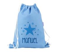 Mi Pipo - Mochila Saco Personalizada Petate Medium - Estrella Azul