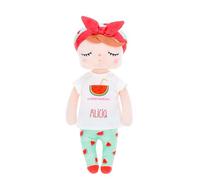 Mi Pipo - Muñeca de Trapo Personalizada MeToo | Muñeca de Trapo Bebe Personalizable con Nombre Bordado | Material Poliester, de 40cm | Regalo Bebe Fácil de Lavar y Cómoda | Sandía