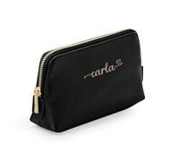 Mi Pipo - Neceser Personalizado Mujer Negro - Colección Woman | Neceser Viaje Talla M, Cuero Vegano Saffiano, Interior Suave | Personalización con Nombre | Elegante para Maquillaje, Viaje y Bolso