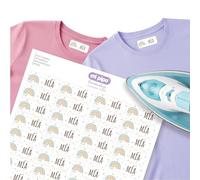 Mi Pipo - Pack 416 Etiquetas para Ropa Personalizadas - Globo | Etiquetas Termoadhesivas Ropa Seguras, Cómodas | Aplicación con Plancha Fácil y Rápida | Ideal para Babis, Uniformes o Sudaderas