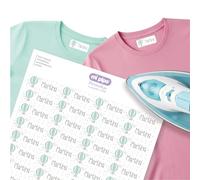 Mi Pipo - Pack 624 Etiquetas para Ropa Personalizadas - Globo | Etiquetas Termoadhesivas Ropa Seguras, Cómodas | Aplicación con Plancha Fácil y Rápida | Ideal para Babis, Uniformes o Sudaderas