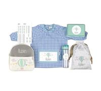 Mi Pipo - Pack Guarderia Personalizado - Globo Azul | Pack Vuelta al Cole Primaria con Todo lo Necesario | Personalizado con Nombre, Cómodo, 1-2 Años, Fácil de Lavar | Ideal para Guardería, Colegio
