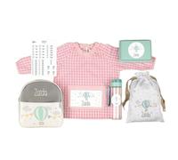Mi Pipo - Pack Guarderia Personalizado - Globo Rosa | Pack Vuelta al Cole Primaria con Todo lo Necesario | Personalizado con Nombre, Cómodo, 2-3 Años, Fácil de Lavar | Ideal para Guardería, Colegio