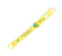 Mi Pipo - Pulsera Identificativa Niños - Modelo Dinosaurio | Pulseras de Silicona Personalizada Libre de BPA y Grabado Atóxico | Goma PVC Suave | Ajustable, Cómoda y Segura