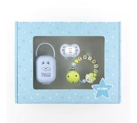 Mi Pipo - Set Chupete Bebe Personalizado + Chupetero Personalizado + Portachupetes My Baby | Pack Regalo Para Bebes Recien Nacidos, +6 Meses, Libre de BPA, Suave, Cómodo, Seguro | Zorrito