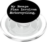 Mi plan de escape implica una cita divertida en motociclismo PopSockets PopGrip para MagSafe