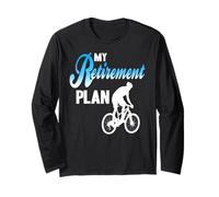 Mi Plan De Jubilación Bicicleta Humor Vida Activa Manga Larga