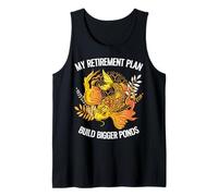 Mi Plan de jubilación Construir estanques más Grandes Funny Koi Keeper Camiseta sin Mangas