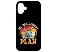 Mi plan de jubilación divertido diseño de golf Carcasa para iPhone 16 Plus