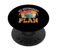 Mi plan de jubilación divertido diseño de golf PopSockets PopGrip Adhesivo