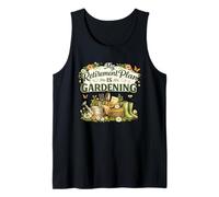 Mi Plan de jubilación es jardinería Jardinero de jubilación Floral Camiseta sin Mangas