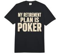 Mi Plan de jubilación es Jugador de Cartas de póquer Comfort Colors Adult Heavyweight T-Shirt