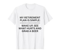 Mi Plan de jubilación es Simple Despierta, mira lo Divertido al Aire Libre Camiseta