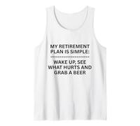 Mi Plan de jubilación es Simple Despierta, mira lo Divertido al Aire Libre Camiseta sin Mangas