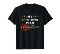 Mi Plan de jubilación Guitarrista Guitarrista Músico Mecedora Camiseta