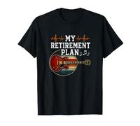 Mi Plan de jubilación Guitarrista Guitarrista Músico Rock Camiseta