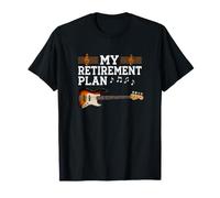 Mi Plan de jubilación Guitarrista Guitarrista Músico Rock Camiseta
