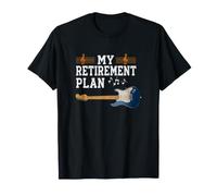 Mi Plan de jubilación Guitarrista Guitarrista Músico Rock Camiseta