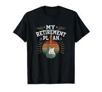Mi Plan de jubilación Guitarrista Guitarrista Músico Rock Camiseta