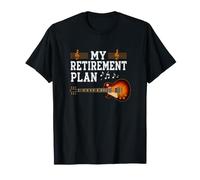 Mi Plan de jubilación Guitarrista Guitarrista Músico Rock Camiseta