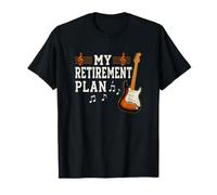 Mi Plan de jubilación Guitarrista Guitarrista Músico Rock Camiseta