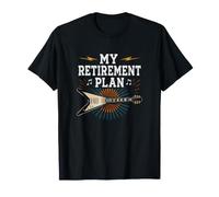 Mi Plan de jubilación Guitarrista Guitarrista Músico Rock Camiseta