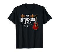 Mi Plan de jubilación Guitarrista Guitarrista Músico Rock Camiseta
